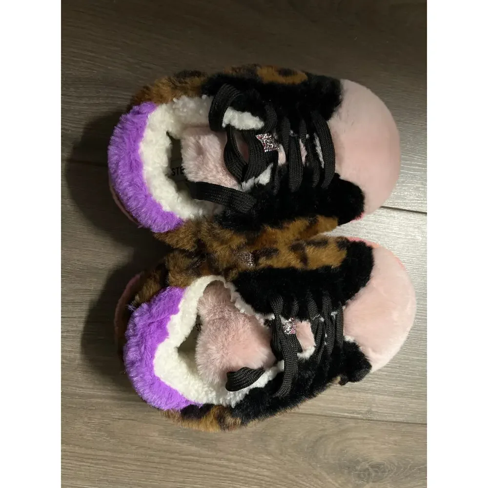 Steve Madden Girl's Tara Colorful Slipper Size XS Kids 11-12